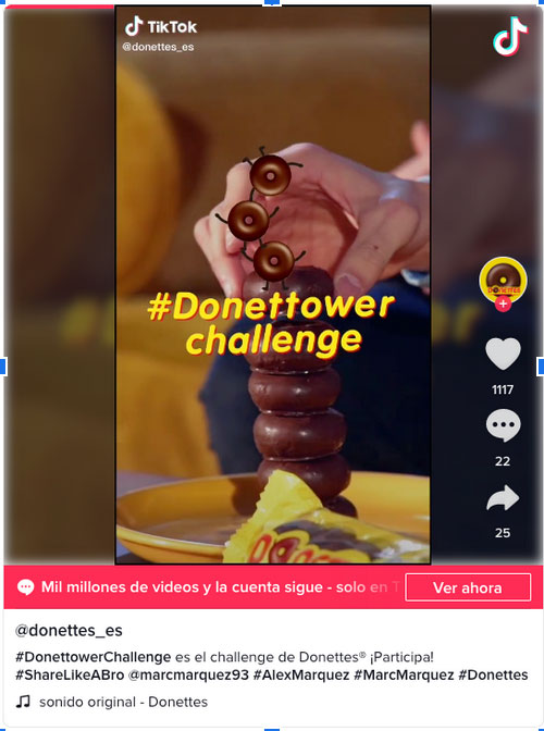 BIMBO. Donettes y el ‘challenge’ social